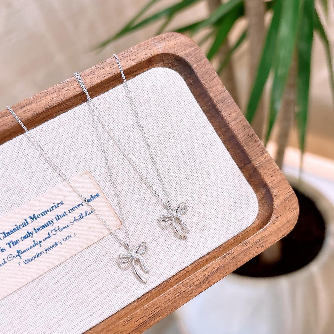 Feinsilber Kette Einzigartig Hochzeitsgeschenk Gold