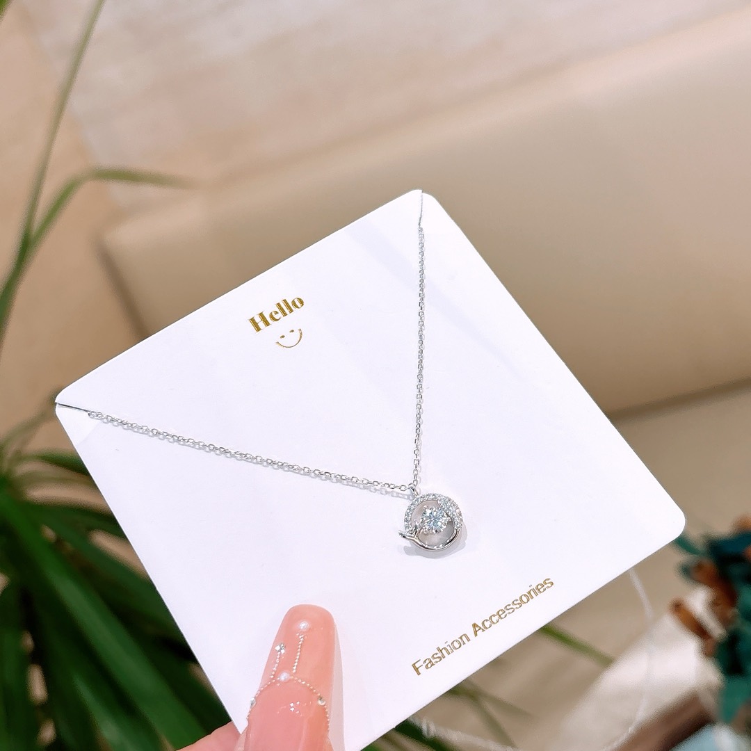 Nickelfreies Silber Kette Leichter Luxus Für mich selbst Gold