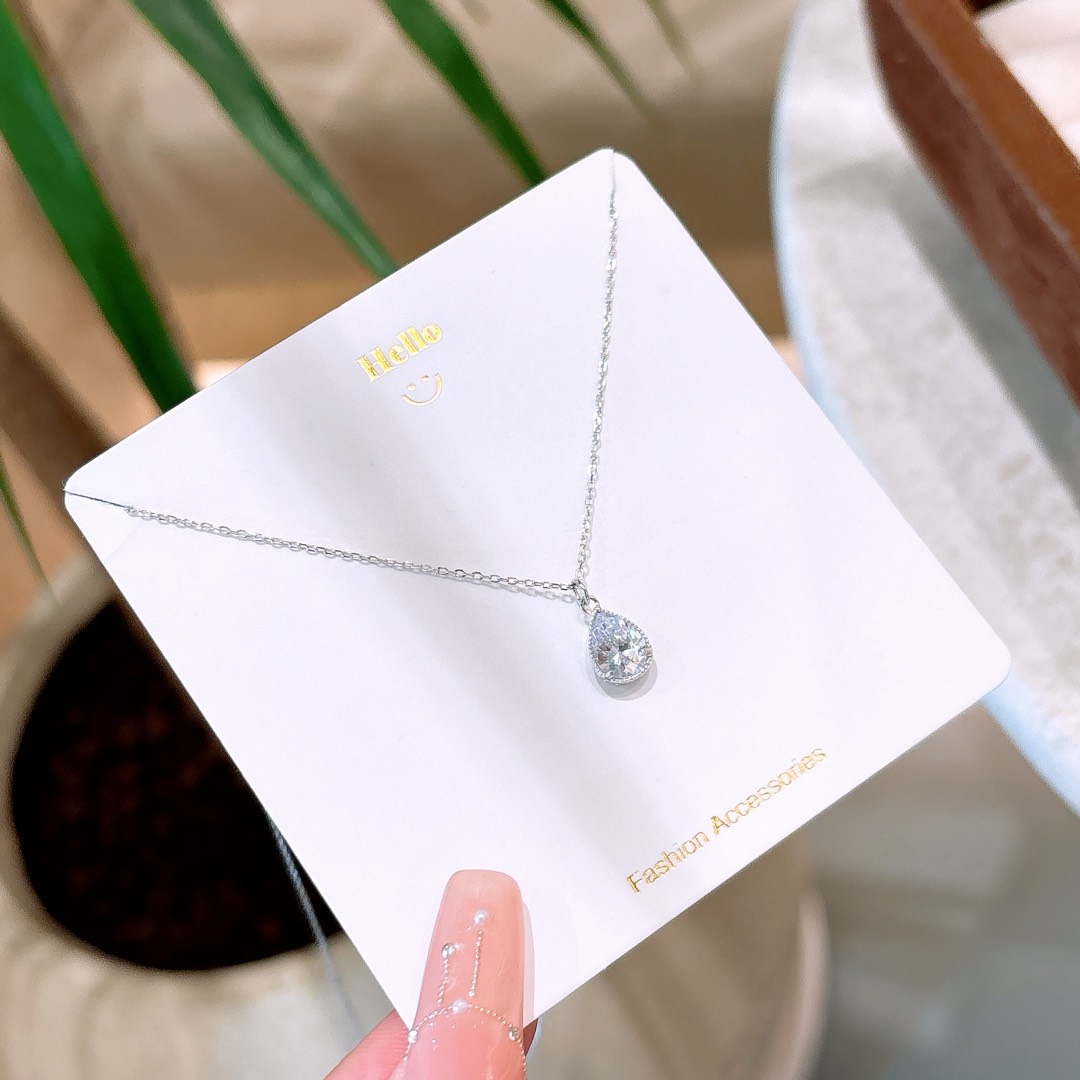 Solid Silver Necklace Sweet & Cool New Year Gold