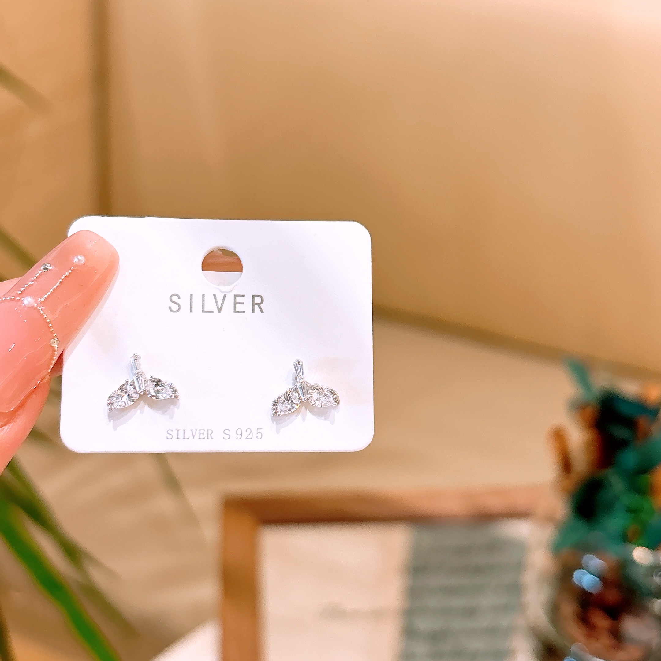 S925 Sterling Silver Earrings Sweet & Cool Valentine's Day Silver