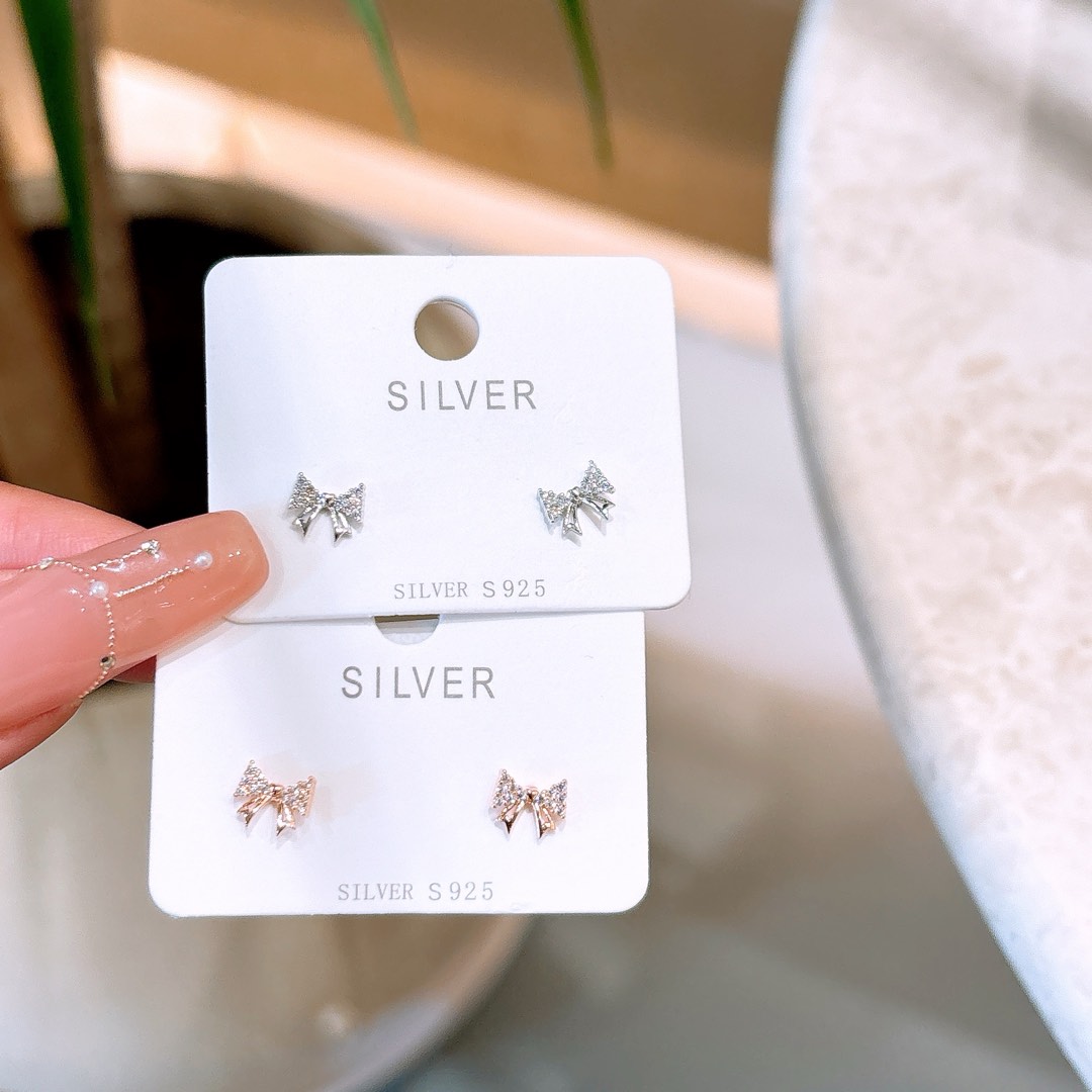 Fine Silver Earrings Fashion Bestie Gift Silver