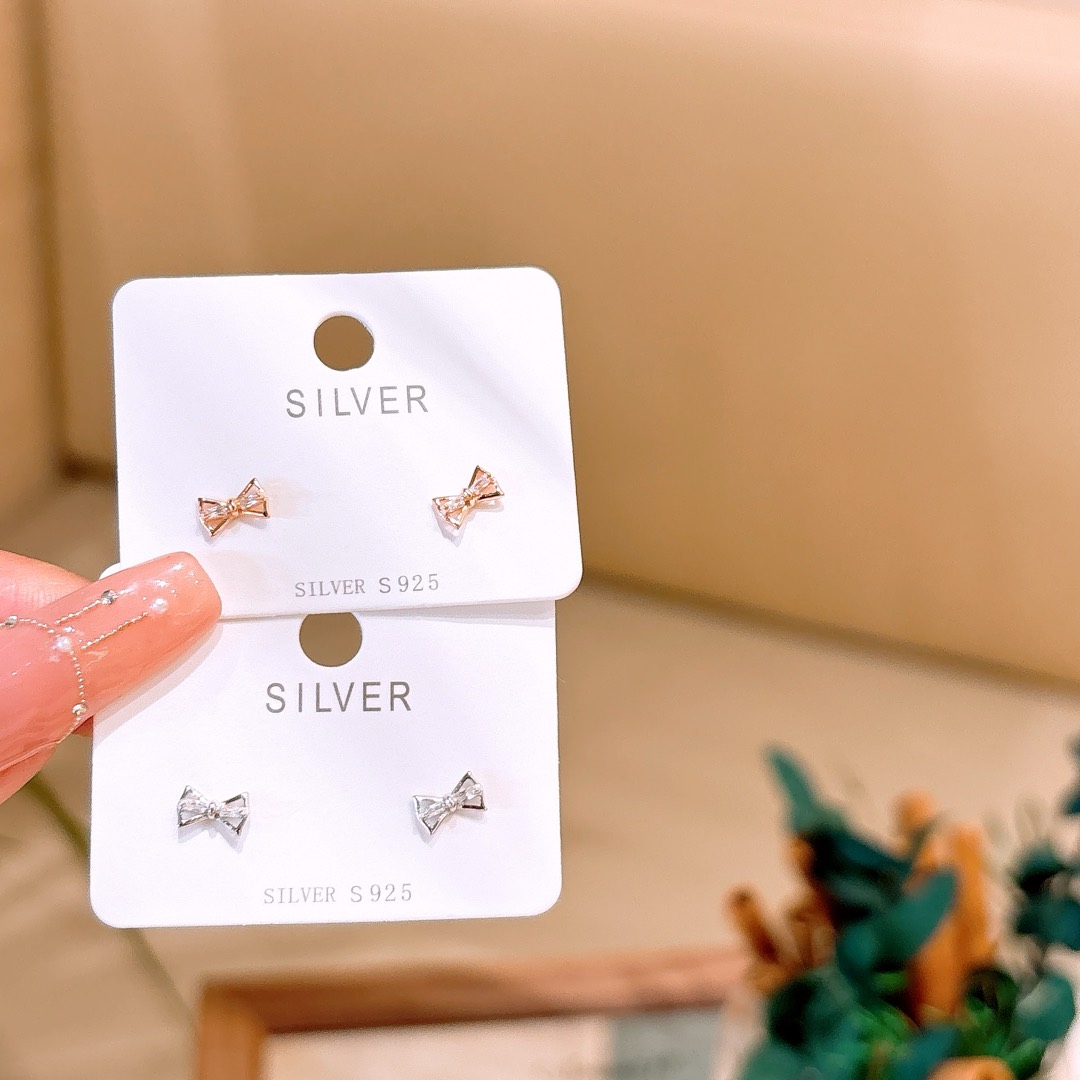 Hypoallergenic Silver Earrings Romantic Mother's Birthday Silver