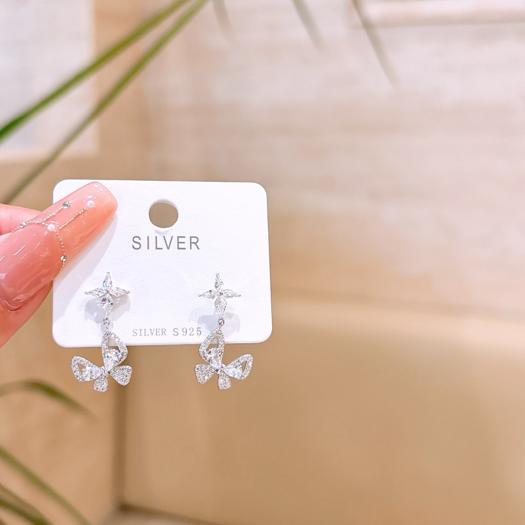 Fine Silver Earrings Ethereal New Year Gold