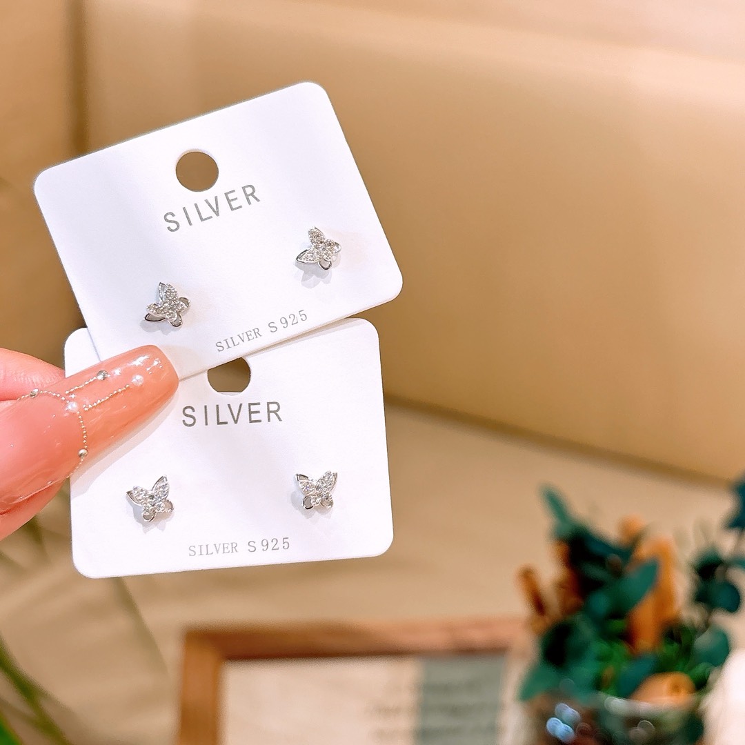 High Polish Silver Earrings Soft Mother's Day Silver