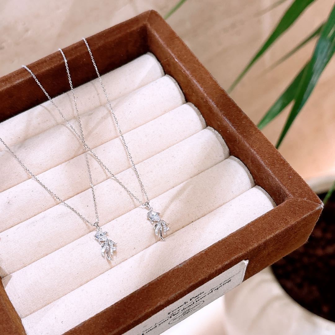 S925 Sterlingsilber Kette Leichter Luxus Geschenk für sie Silber