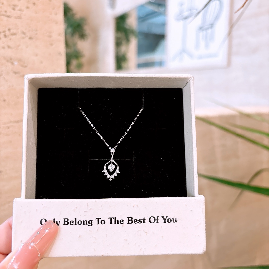 ラグジュアリー高品質シルバーネックレスシルバー クリスマス