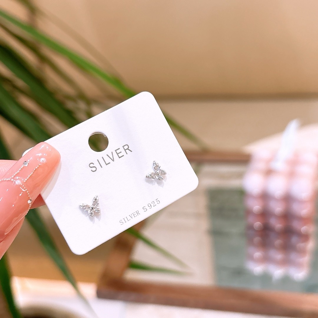 Fine Silver Earrings Pure Party Gold