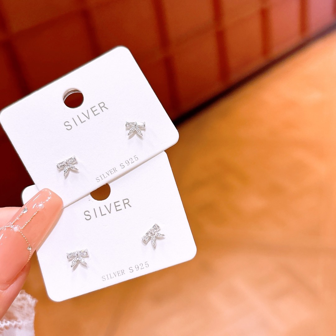 High Polish Silver Earrings Forest Everyday Wear Silver