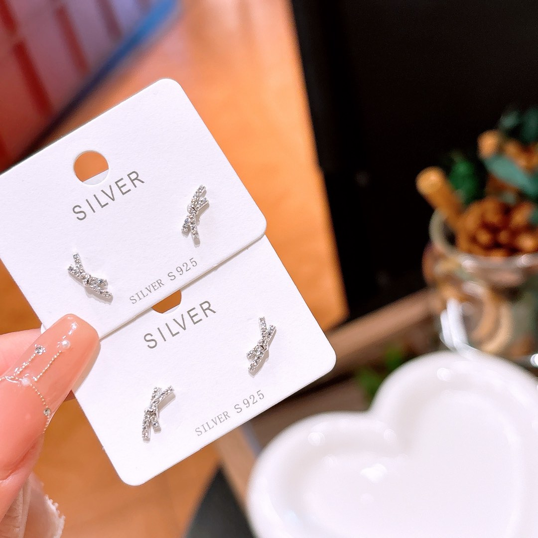 High Polish Silver Earrings Vintage Engagement Silver