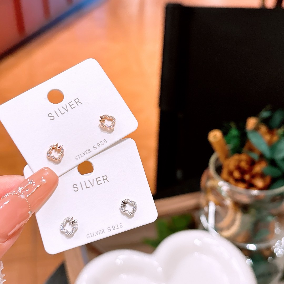 Massivsilber Ohrringe Mädchenhaft Büro Silber