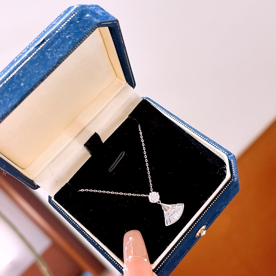 S925 Sterling Silver Moissanite Necklace Chic Anniversary Silver