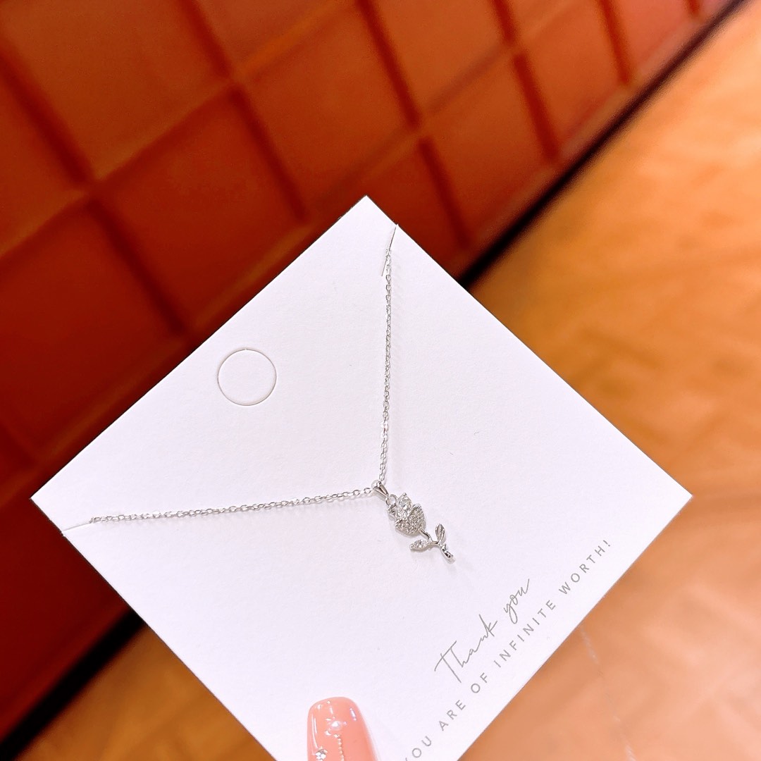 Nickel Free Silver Necklace Girly Travel Gold