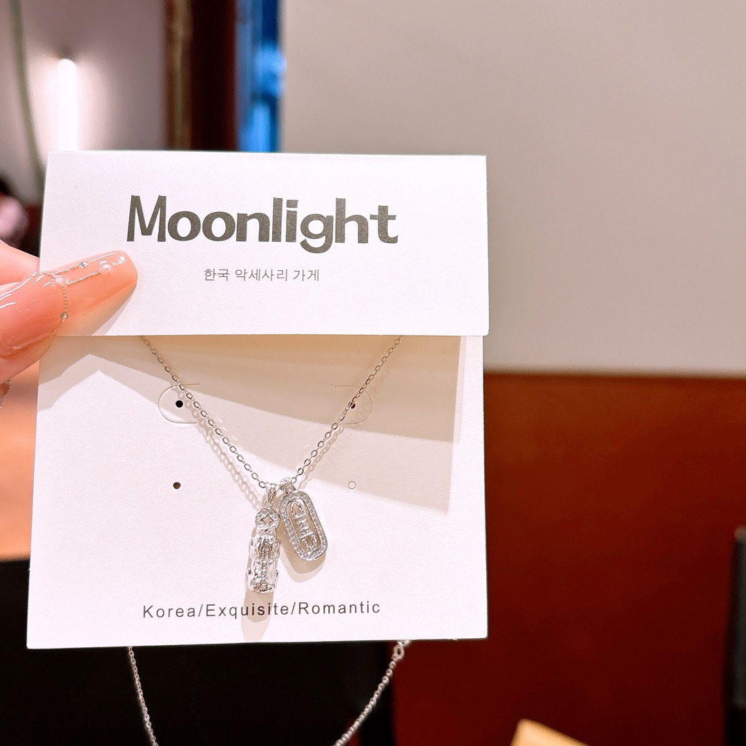 Low Allergy Silver Necklace Playful Anniversary Silver