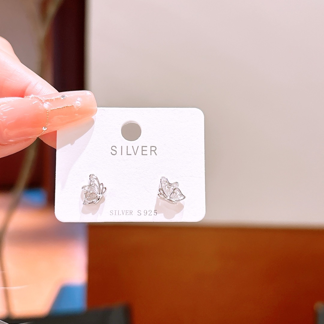 High Polish Silver Earrings Elegant Annual Party Gold