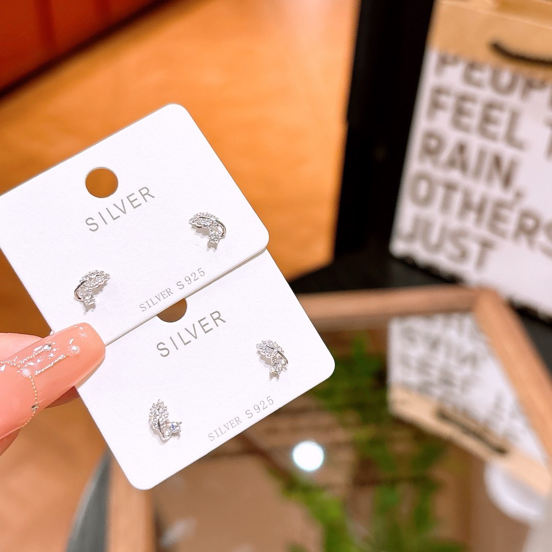 925 Silver Earrings Ethereal Office Silver