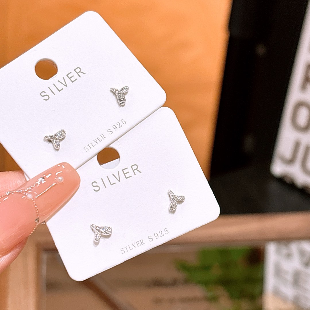 925 Silber Ohrringe Mädchenhaft Verabredung Silber