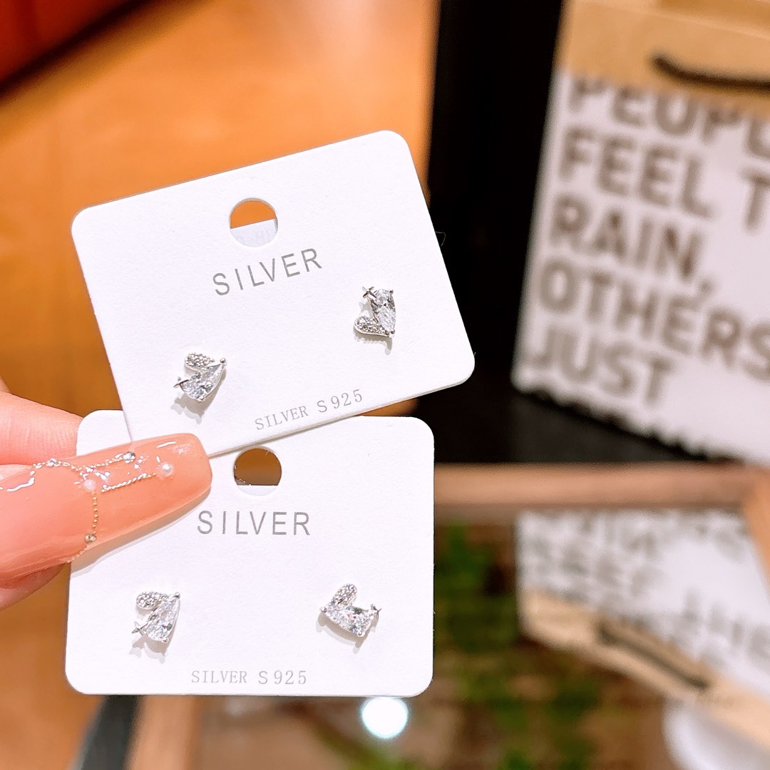 Nickel Free Silver Earrings Forest Valentine's Day Silver