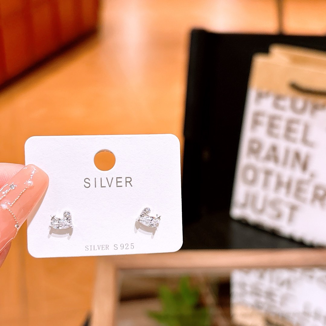 925 Silver Earrings Soft Self-love Silver