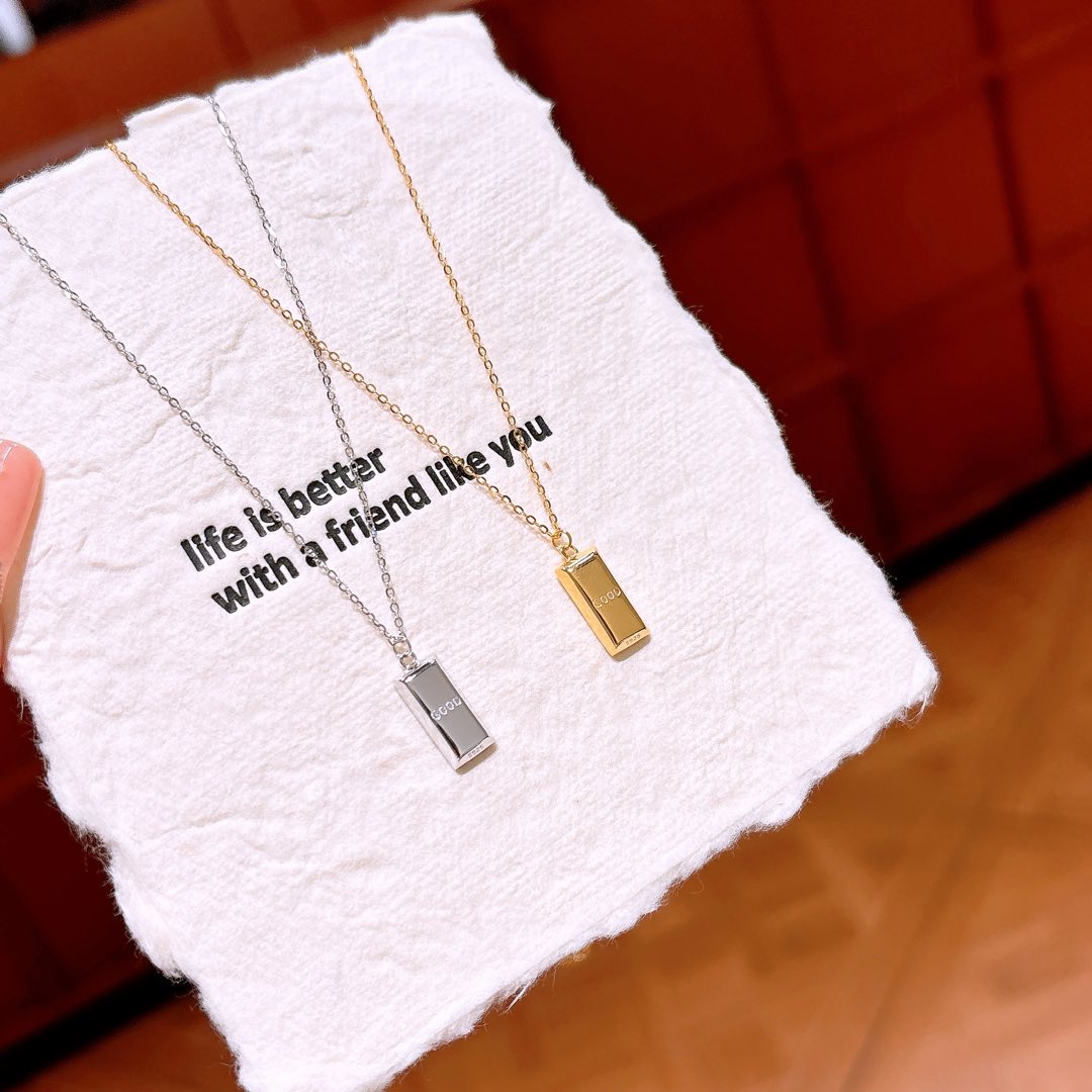 Massivsilber Kette Leichter Luxus Reise Silber