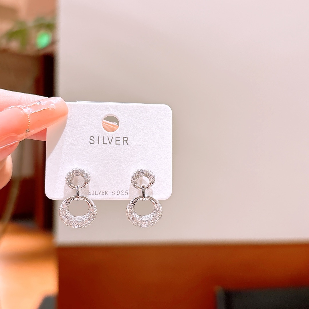 Feinsilber Ohrringe Intellektuell Verabredung Silber