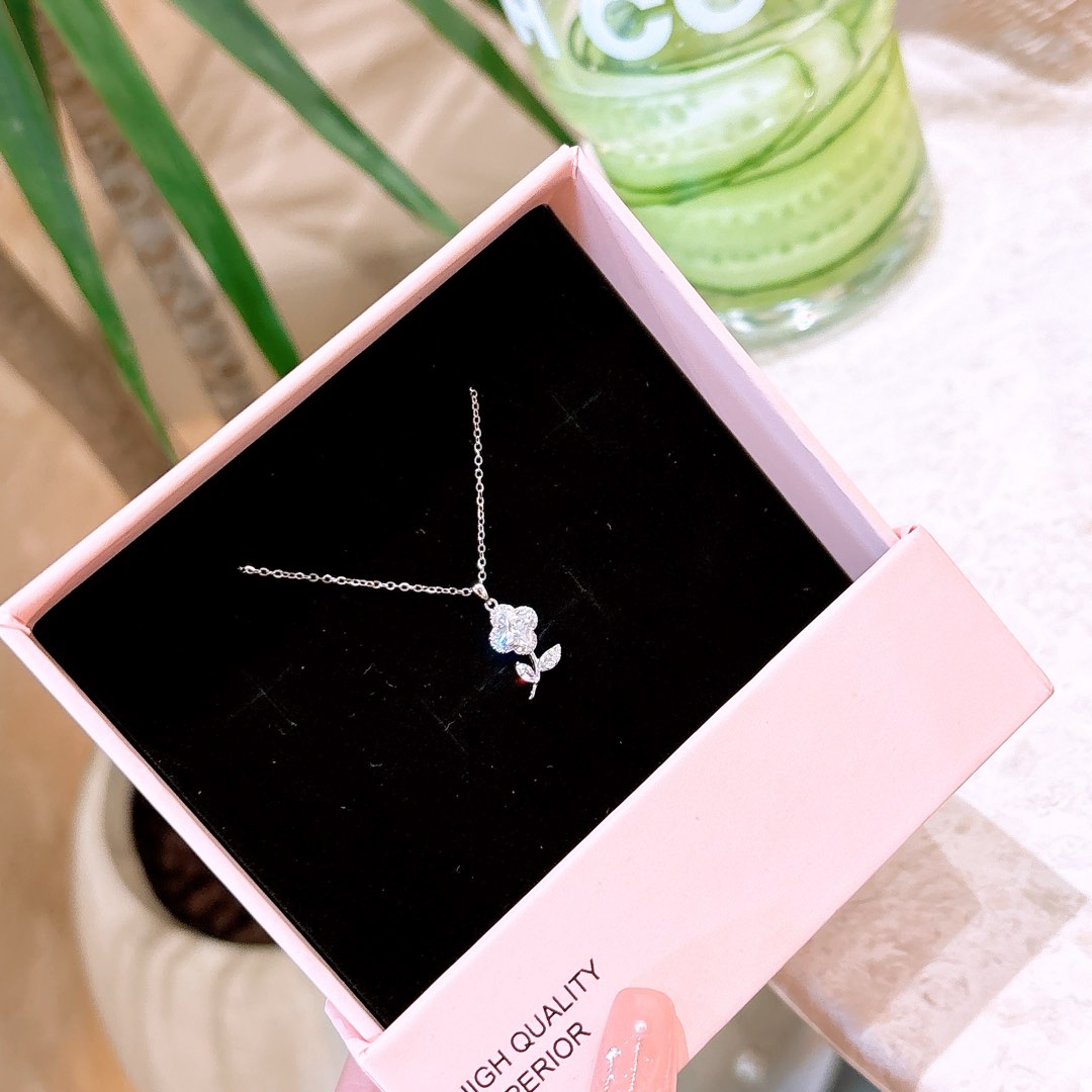 S925 Sterling Silver Necklace Forest Proposal Silver