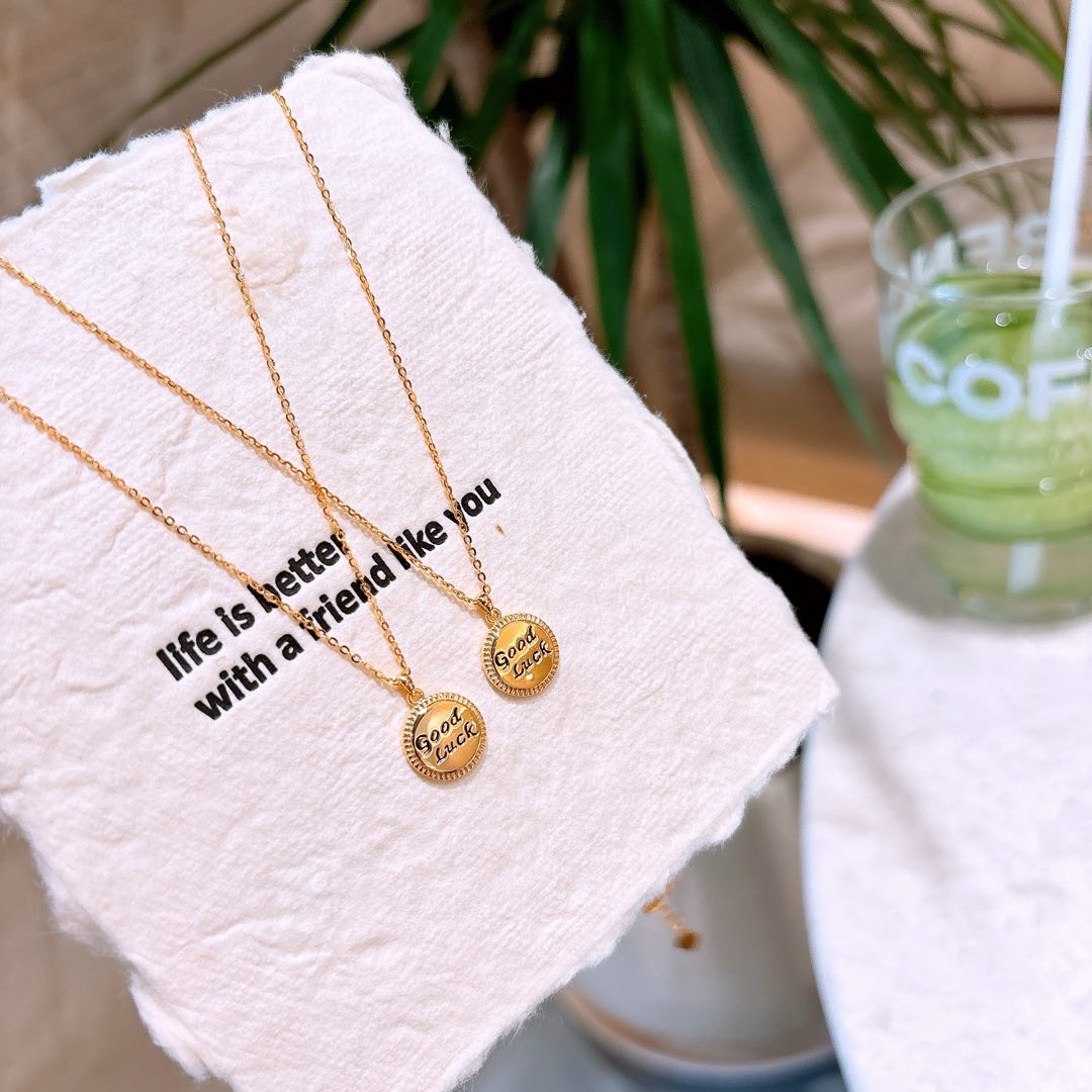 さわやか系925シルバーネックレスゴールド プロポーズ