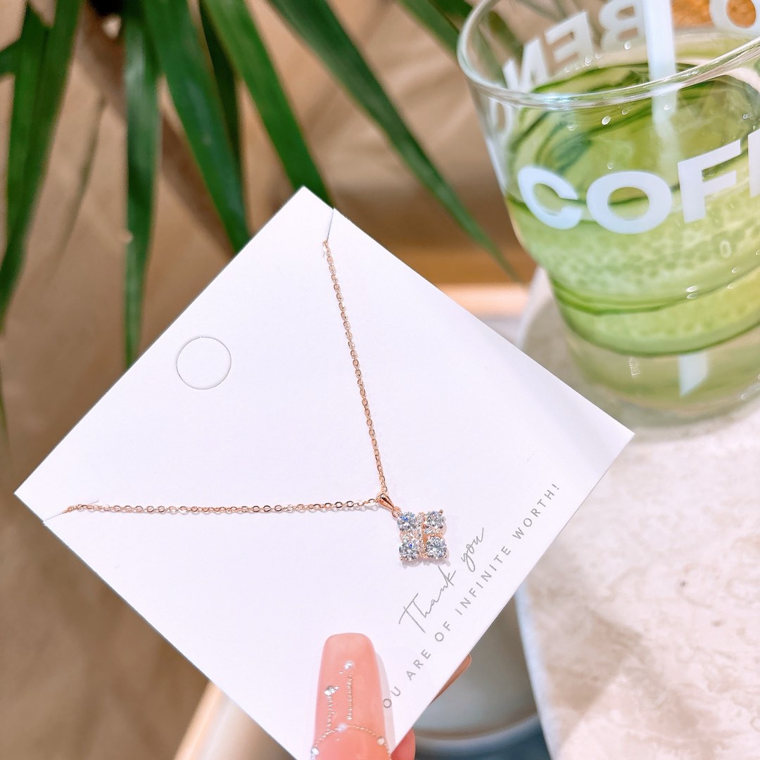 Low Allergy Silver Necklace Sweet Wedding Registration Gold