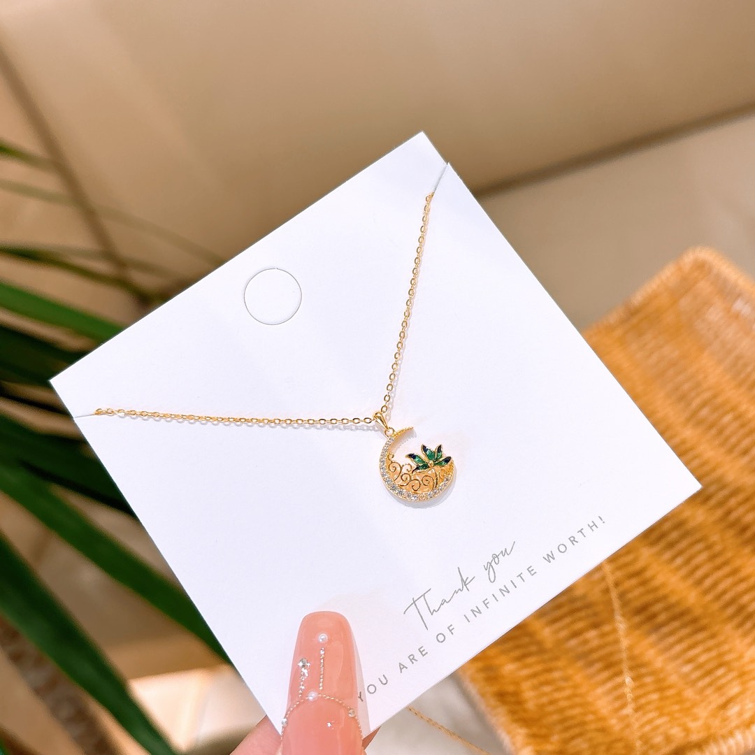 Hypoallergenic Silver Necklace Sweet Everyday Wear Gold