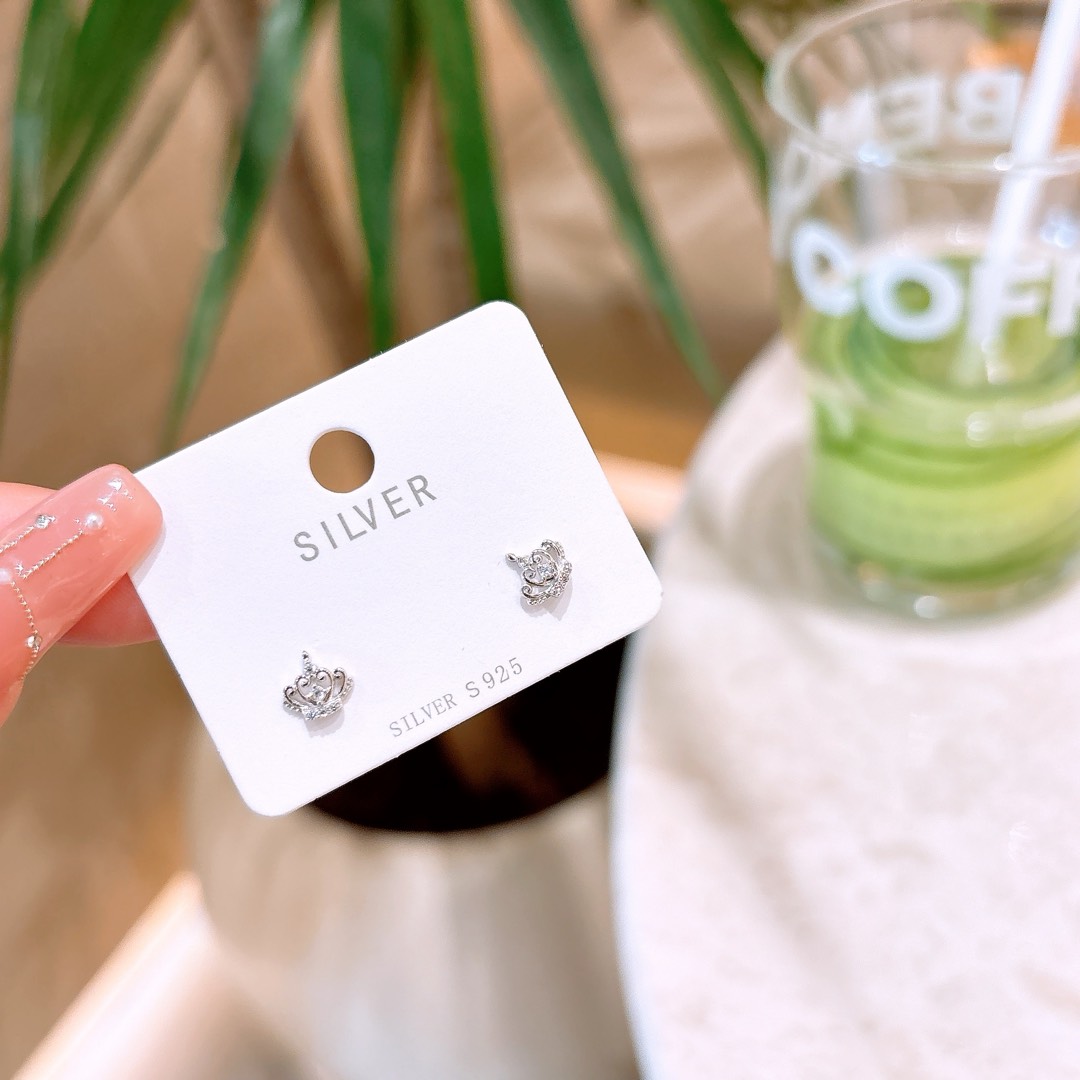 S925 Sterling Silver Earrings Ethereal Annual Party Silver