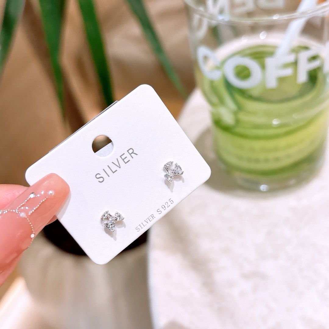 Low Allergy Silver Earrings Korean Style New Year Gold