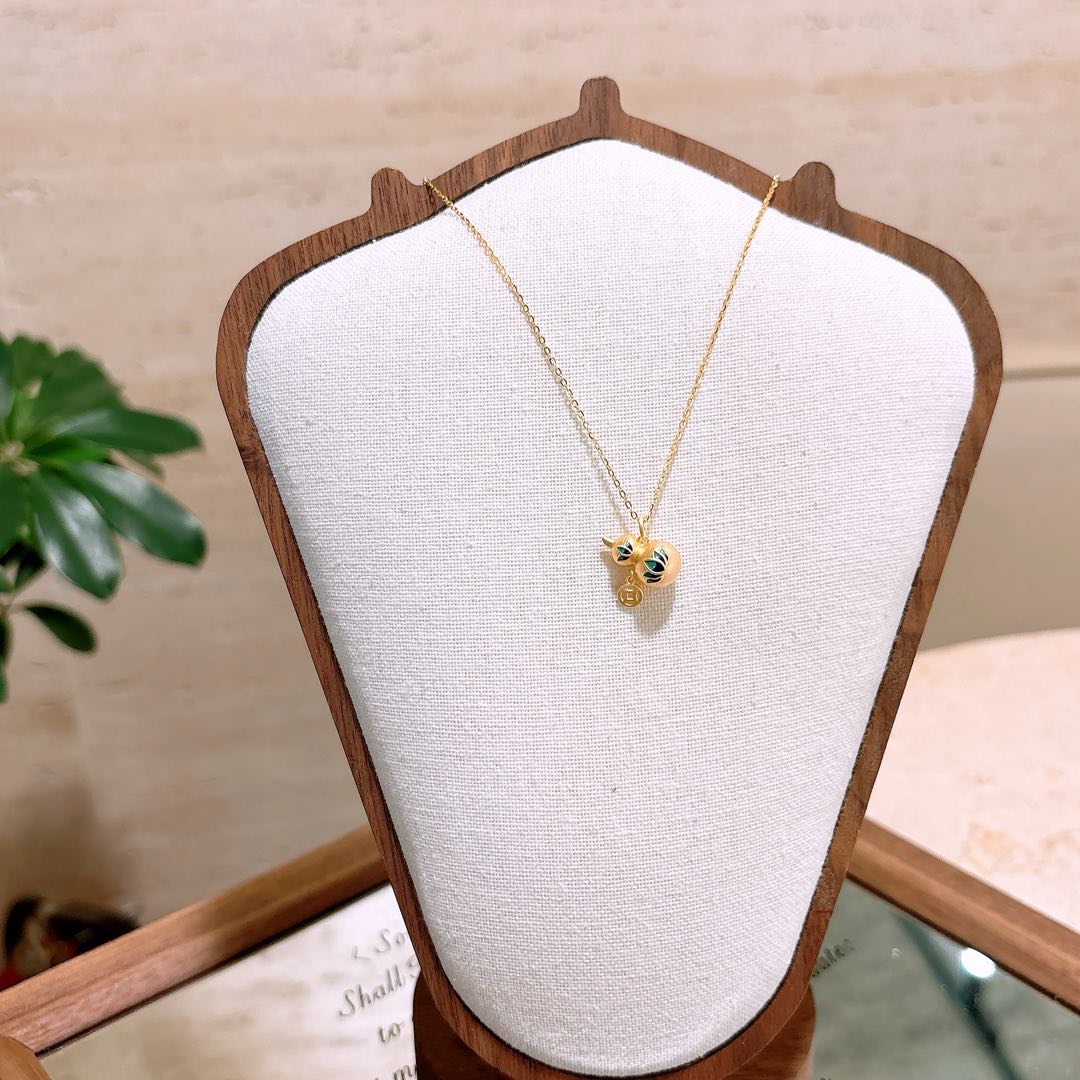 幻想的ニッケル無添加銀ネックレスゴールド 年次パーティー