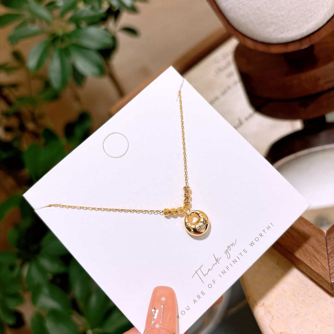 Solid Silver Necklace Dainty Mother's Birthday Gold