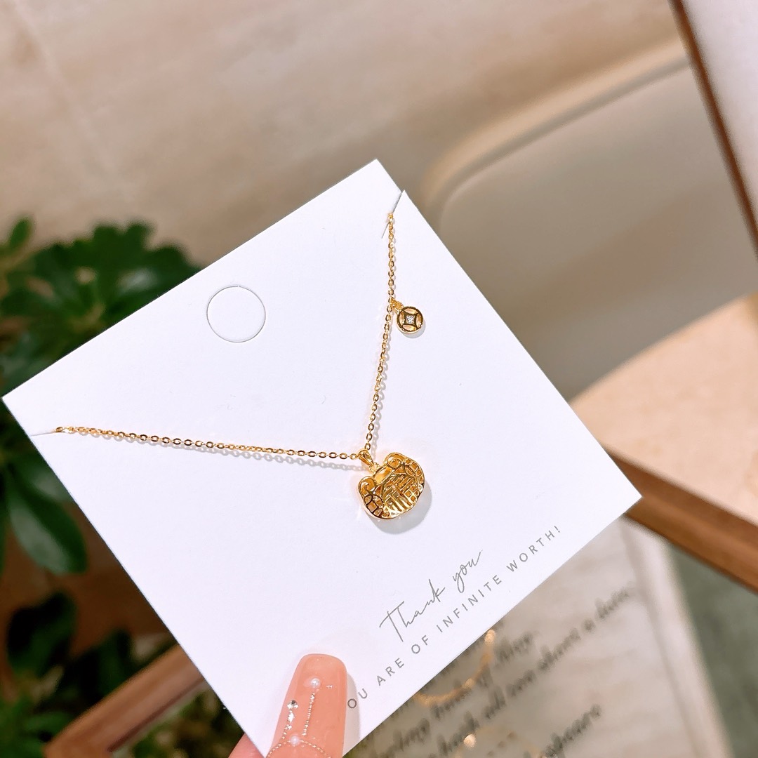 森ガール925シルバーネックレスゴールド 親友へのプレゼント