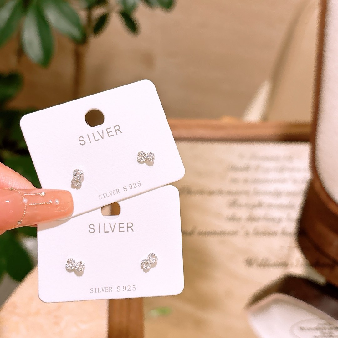 High Polish Silver Earrings Playful Valentine's Day Gold