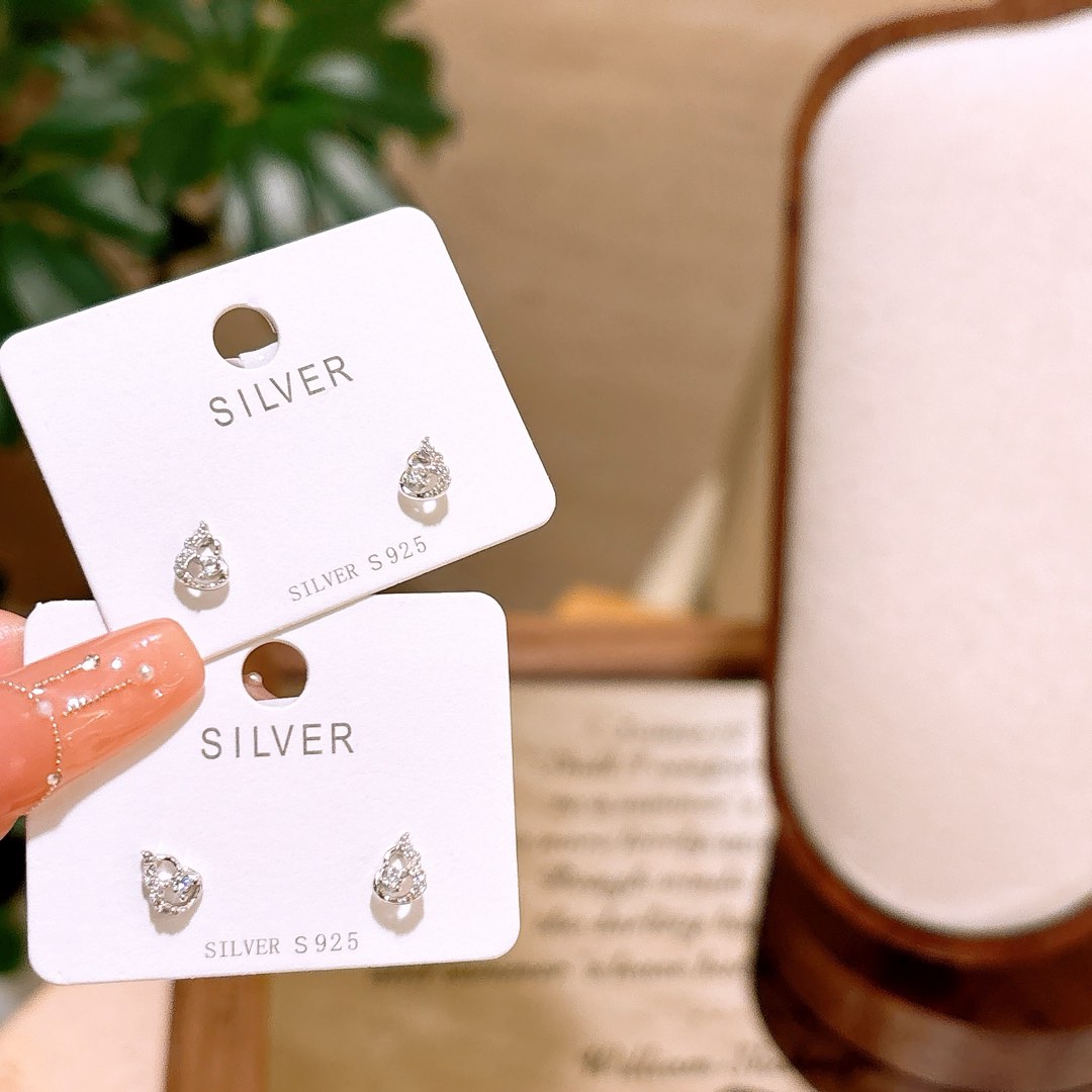 S925 Sterling Silver Earrings Minimalist Banquet Gold