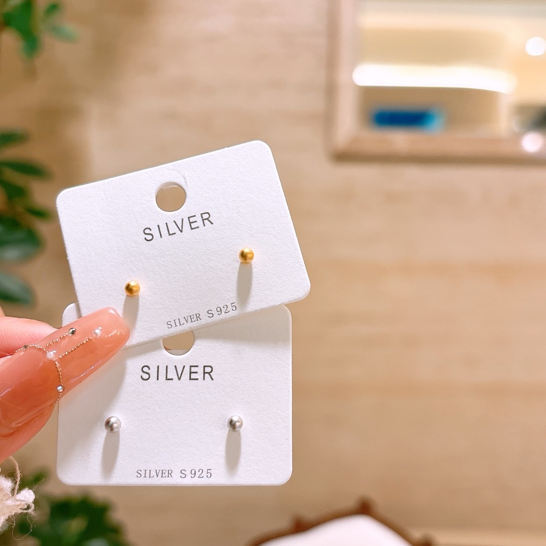 Solid Silver Earrings Precision Bestie Gift Silver