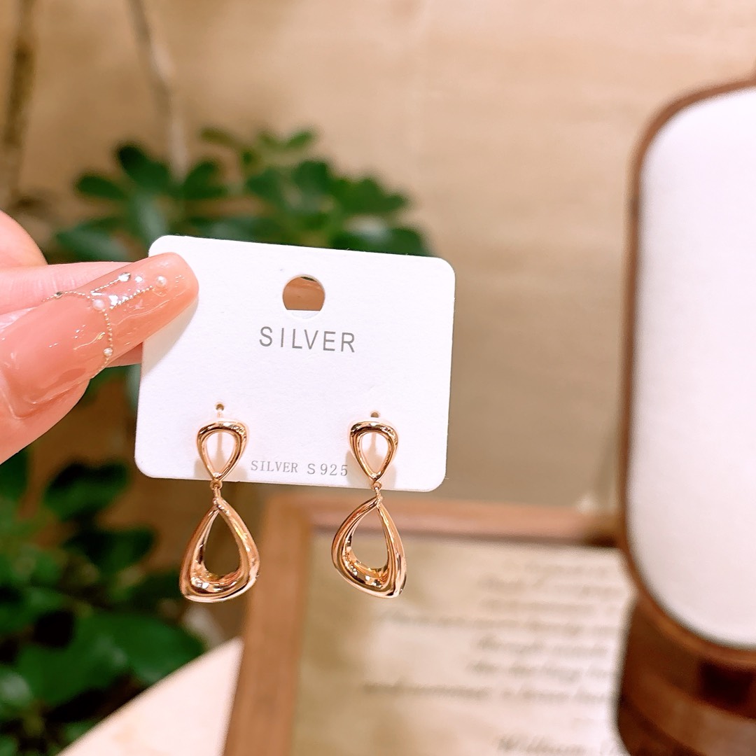 Low Allergy Silver Earrings Minimalist Father's Day Gold