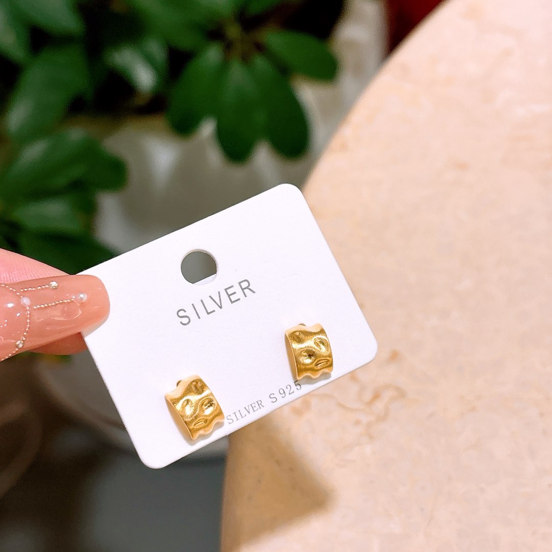 Nickel Free Silver Earrings Soft Gift for Her Gold