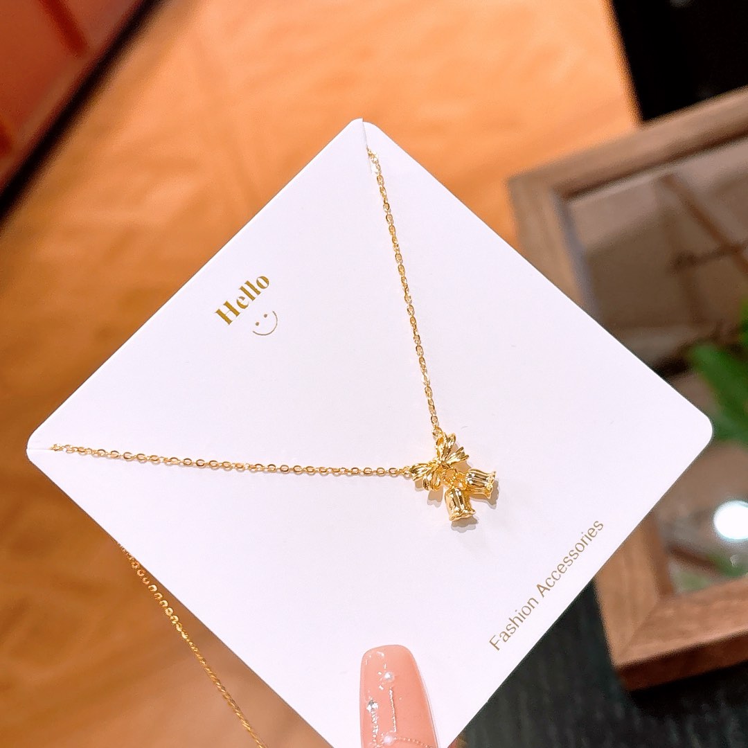 Nickel Free Silver Necklace Elegant Graduation Gold