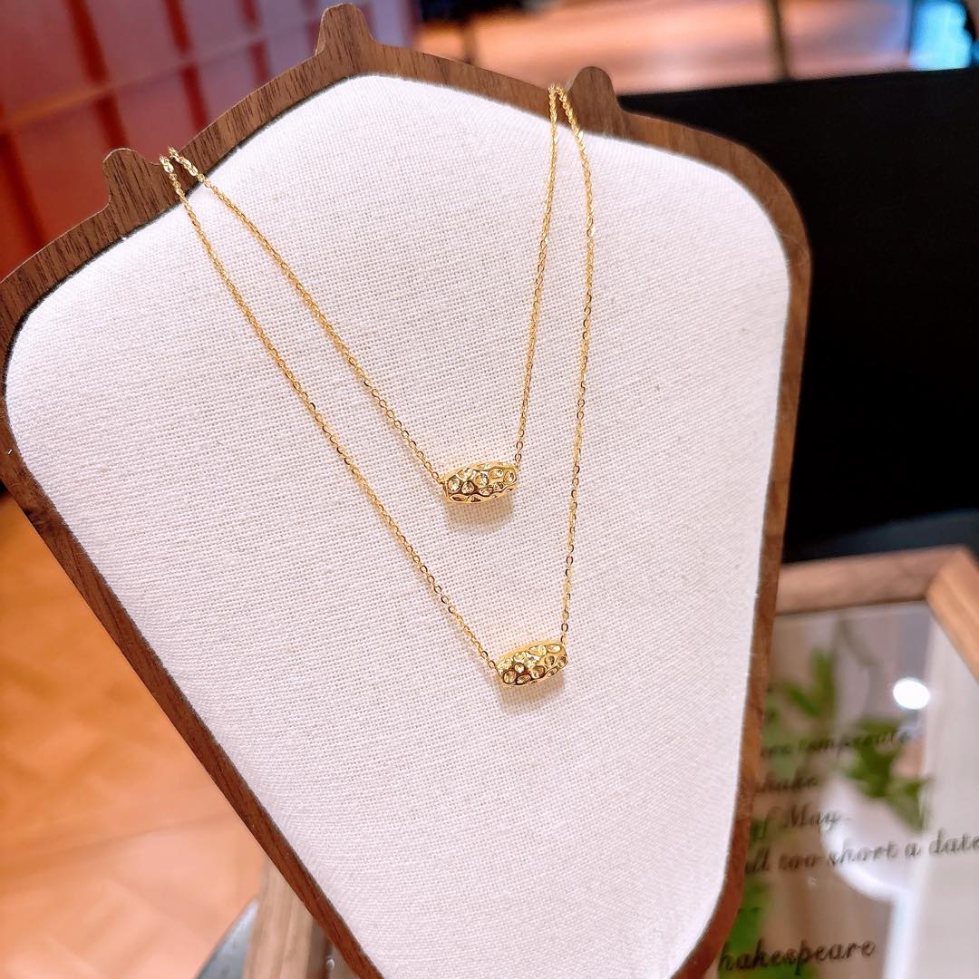 S925 Sterling Silver Necklace Sweet Proposal Gold