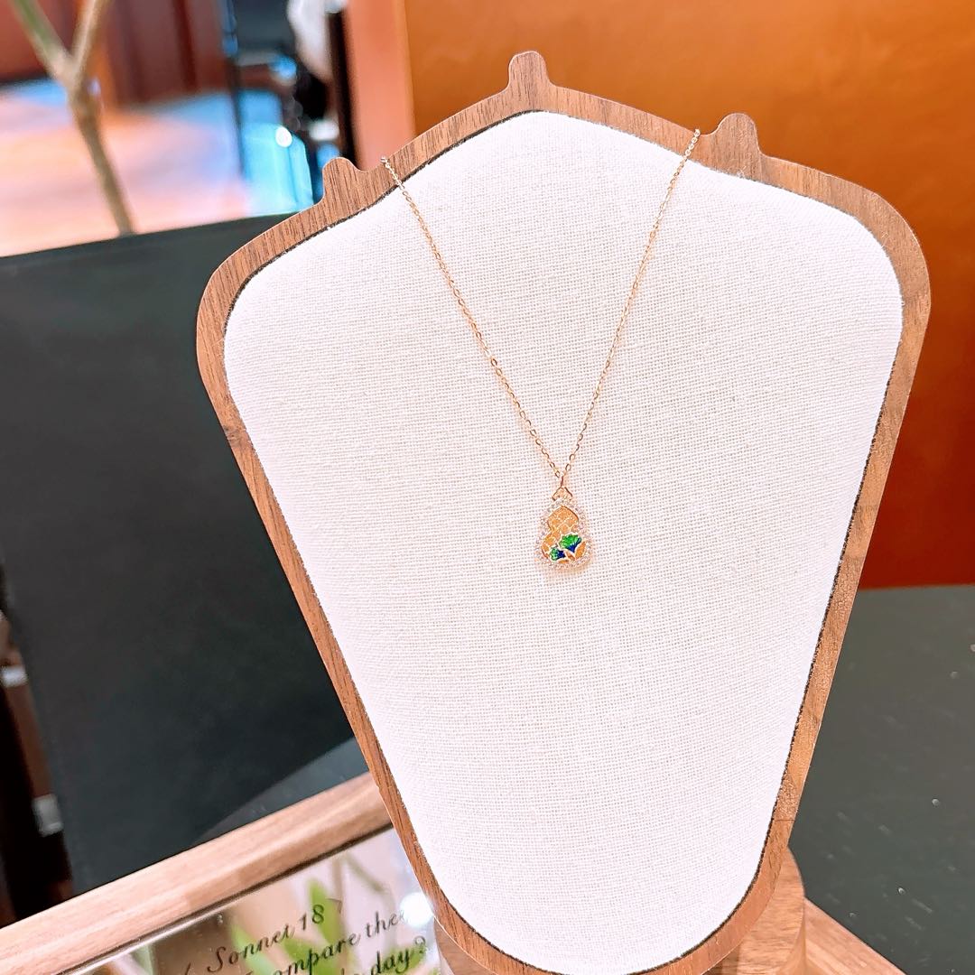 S925 Sterling Silver Necklace Korean Style Banquet Gold