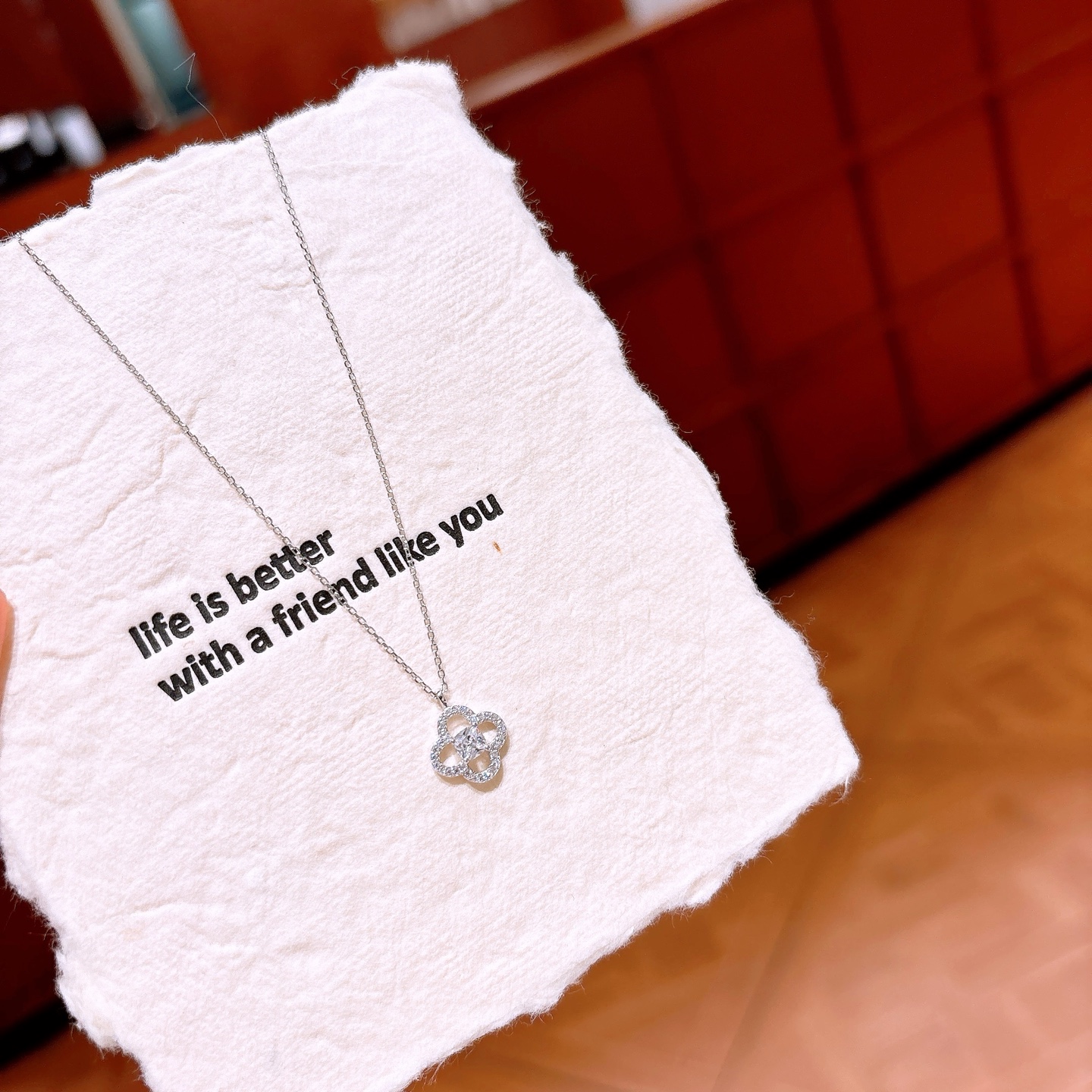 レトロS925スターリングシルバーネックレスゴールド クリスマス