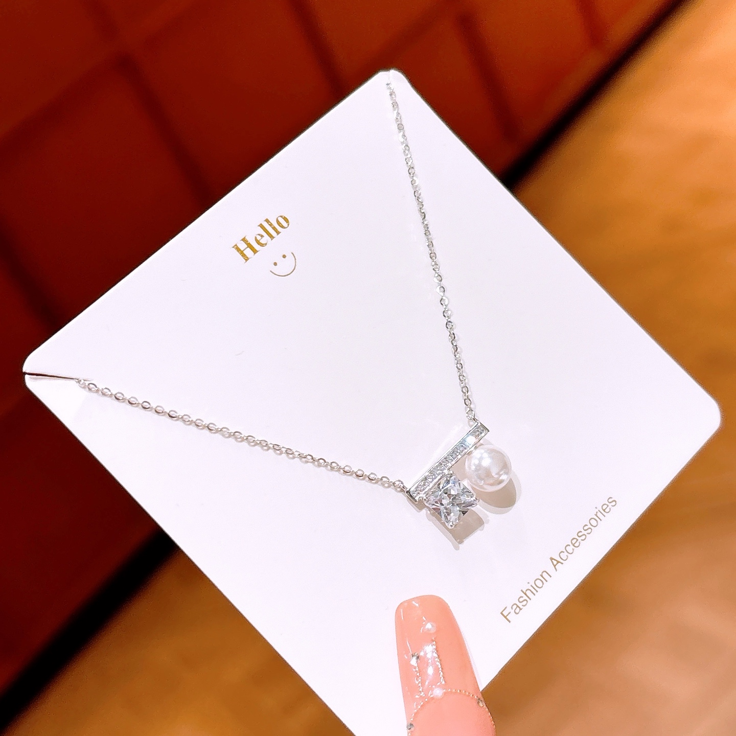 Solid Silver Necklace Sweet Christmas Silver