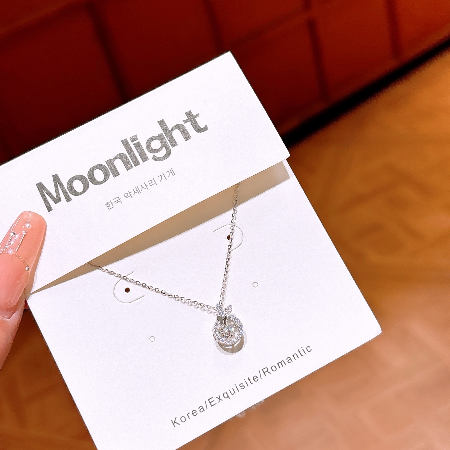 S925 Sterlingsilber Moissanit Kette Einzigartig Geschenk für sie Gold