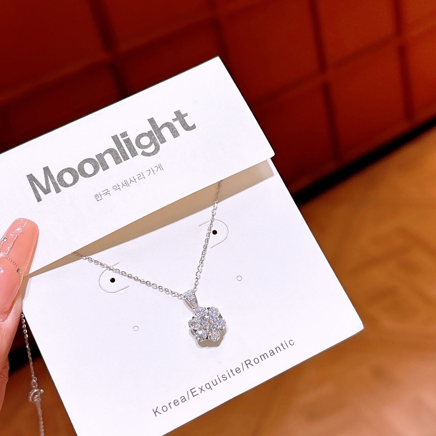 Nickel Free Silver Moissanite Necklace Chic Date Night Gold