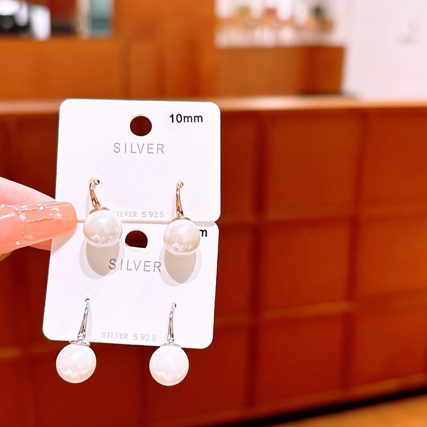 Hochglanzpoliertes Silber Ohrhänger & Fadenohrringe Zart Vatertag Gold