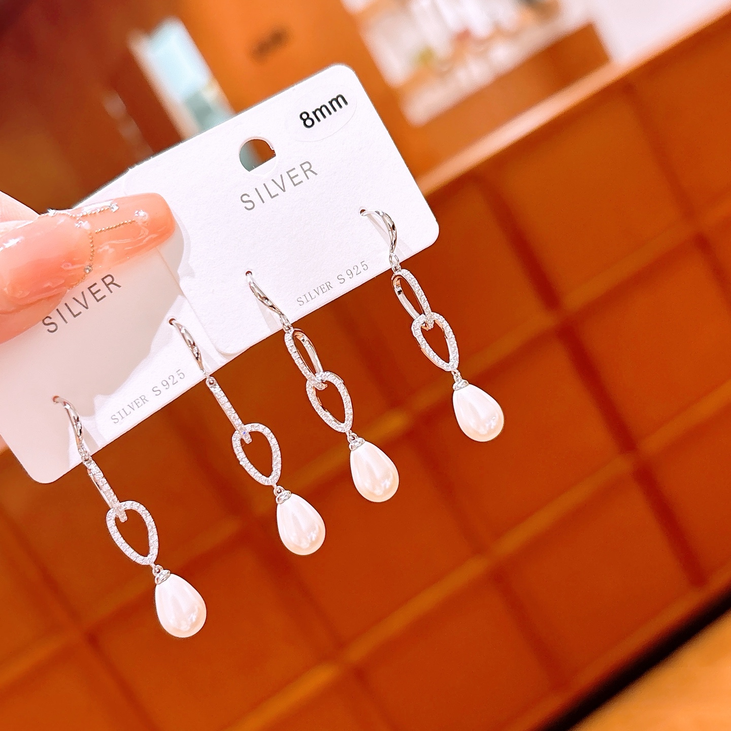 Massivsilber Ohrhänger & Fadenohrringe Rein Jahresfeier Silber