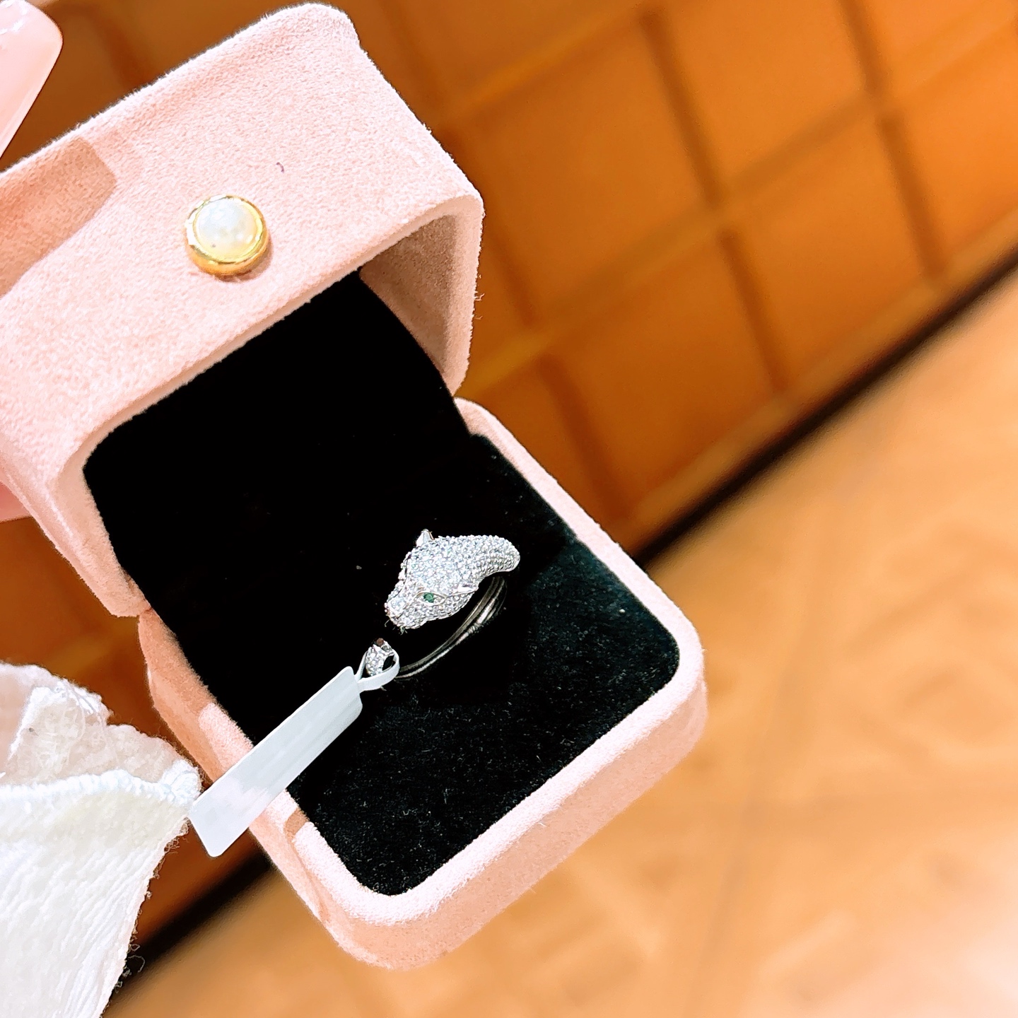 シック925シルバーリングゴールド 誕生日