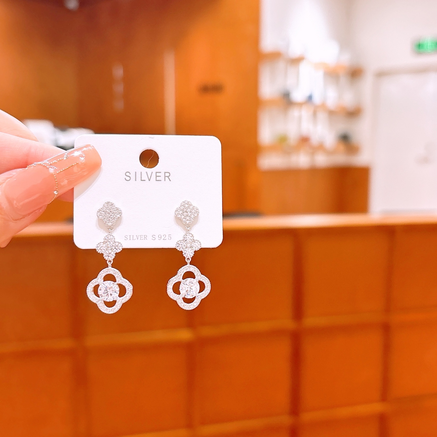 High Polish Silver Earrings Chic Teacher's Day Gold