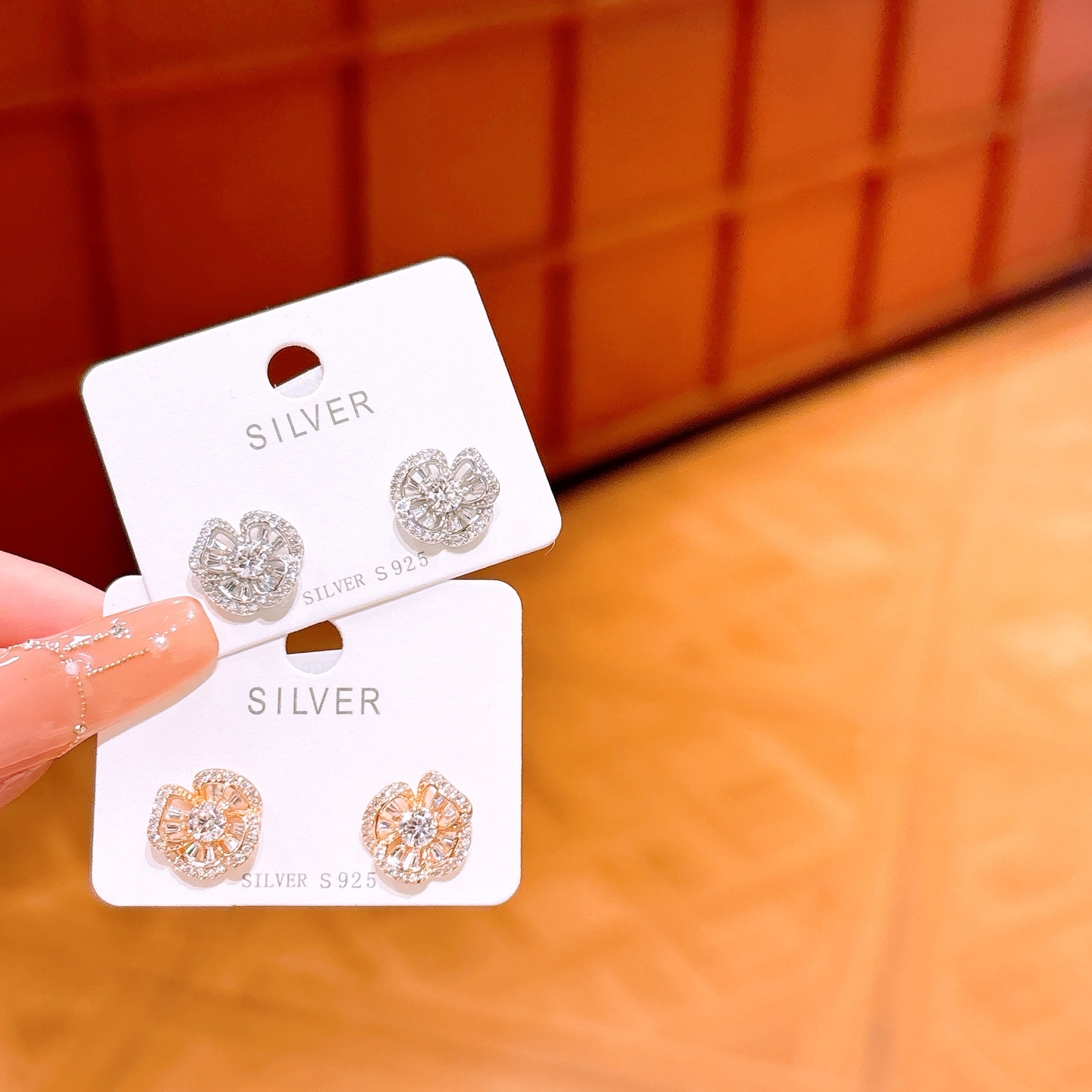 High Polish Silver Earrings Sweet & Cool Party Silver